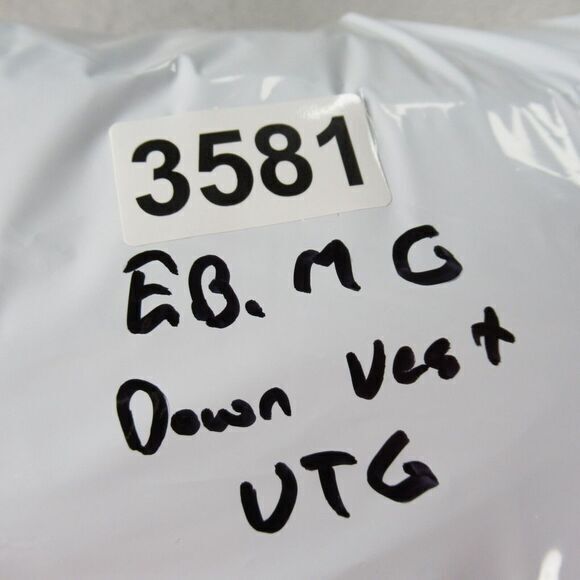 Vintage Eddie Bauer Vest Mens Small Red Plaid 550 Fill Power Wool Blend Down - Picture 14 of 14